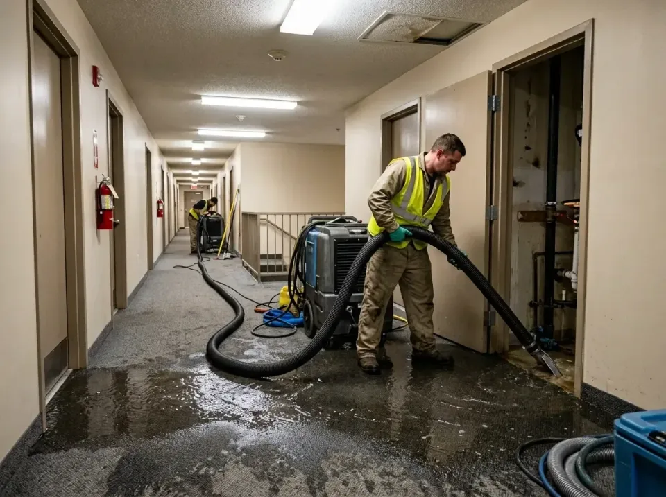 multi-unit-apartment-hallway-f-005 — frequently asked questions, Emergency Burst Pipe Water Extraction & Removal in Parkvill…